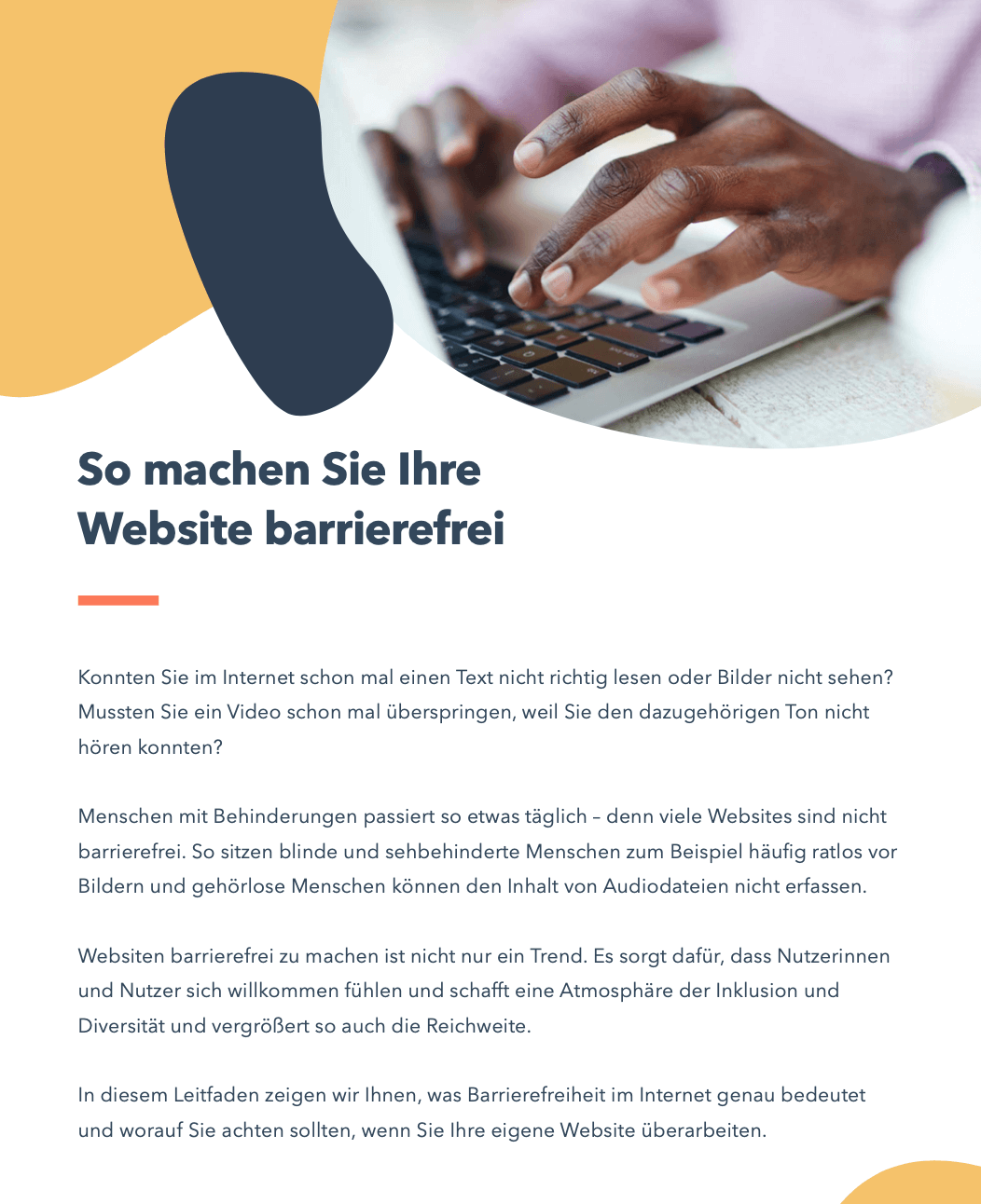 Leitfaden Für Eine Barrierefreie Website